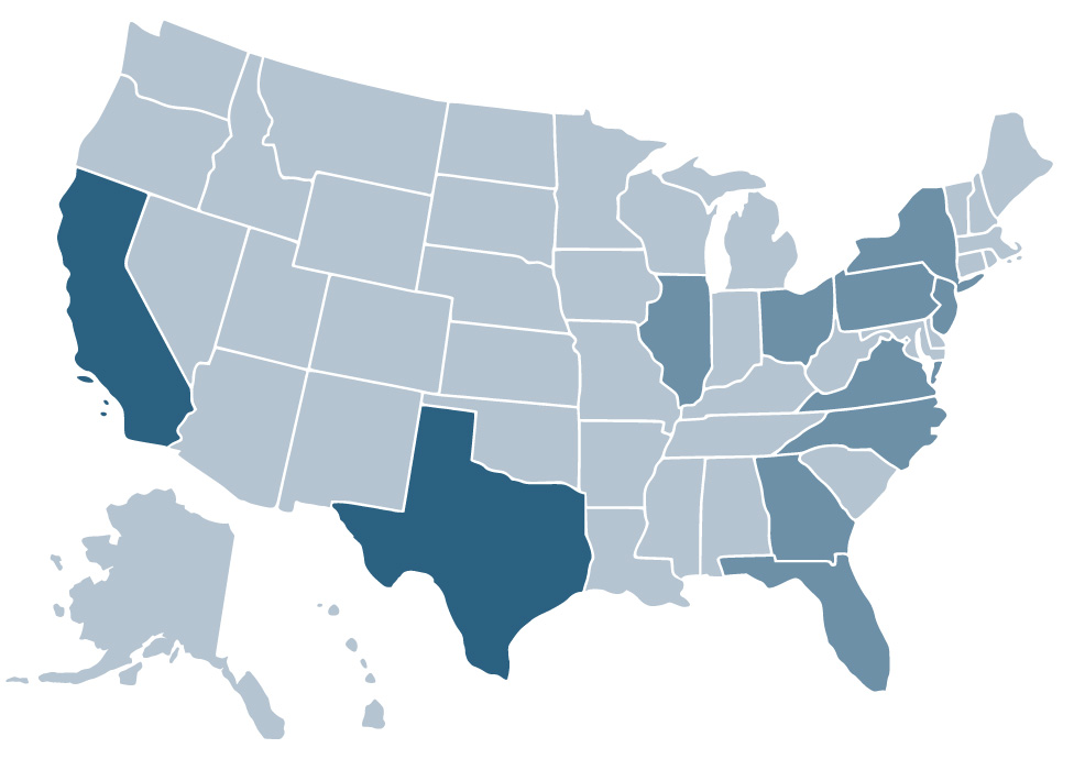 FIGURE 3. VAV projects by region.